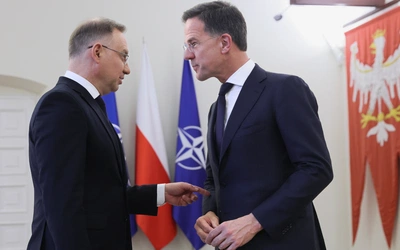 Prezydent RP Andrzej Duda  i Sekretarz Generalny NATO Mark Rutte 