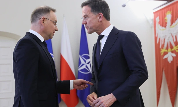 Prezydent RP Andrzej Duda  i Sekretarz Generalny NATO Mark Rutte 
