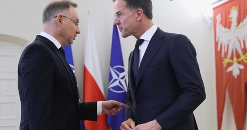 Prezydent RP Andrzej Duda  i Sekretarz Generalny NATO Mark Rutte 