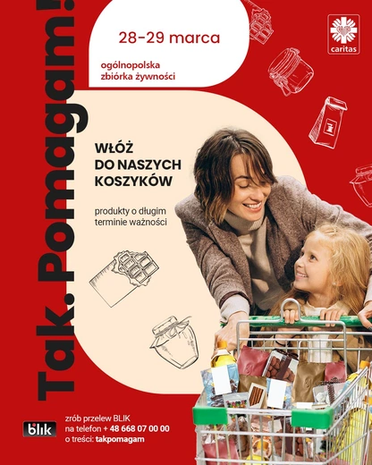 Pomóż potrzebującym - trwa akcja "Tak. Pomagam!"