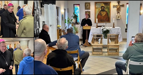 Abp Kupny odwiedził podopiecznych schroniska dla bezdomnych mężczyzn