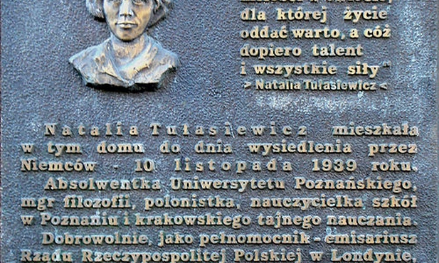 Tabllica poświęcona błogosławionej Natalii Tułasiewicz