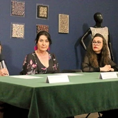 	O nowej ekspozycji opowiadały (od lewej): Hanna Wojdała- -Markowska, Ilona Pulnar-Duszyk i Magdalena Kołtunowicz.