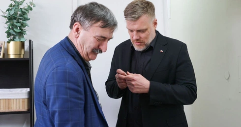 Adrian Zanberg (po prawej)