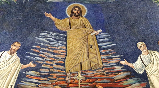 Chrystus trzymający księgę...