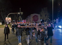  W nabożeństwie  wzięła udział spora grupa wiernych.