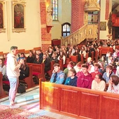 Marcin Zieliński przyjechał do legniczan jako świadek Bożej mocy i miłości. 