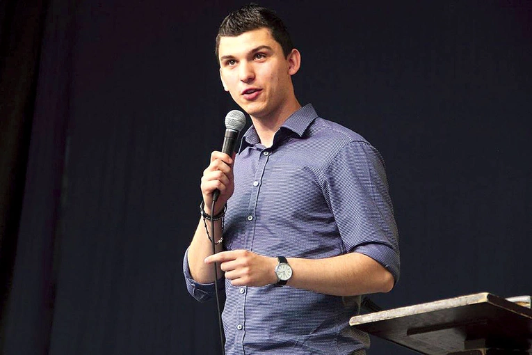 Marcin od lat jest liderem skierniewickiej wspólnoty  Głos Pana.
