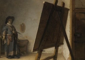 Rembrandt, „Artysta w swojej pracowni”, ok. 1628 r., deska, 24,8 x 31,7 cm, Museum of Fine Arts, Boston 