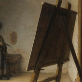 Rembrandt, „Artysta w swojej pracowni”, ok. 1628 r., deska, 24,8 x 31,7 cm, Museum of Fine Arts, Boston 