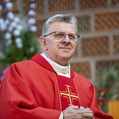 Abp Adrian Galbas na Niedzieli Palmowej na Ursynowie
