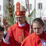 Abp Adrian Galbas na Niedzieli Palmowej na Ursynowie