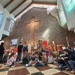Abp Adrian Galbas na Niedzieli Palmowej na Ursynowie
