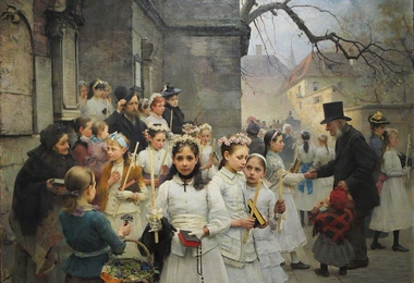 Po Pierwszej Komunii, 1892 Muzeum Revoltella w Trieście, Włochy