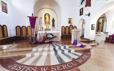   Tu święta usłyszała: „Jesteś w sercu moim”.