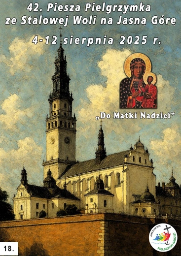 Propozycje plakatów pieszej pielgrzymki na Jasną Górę 