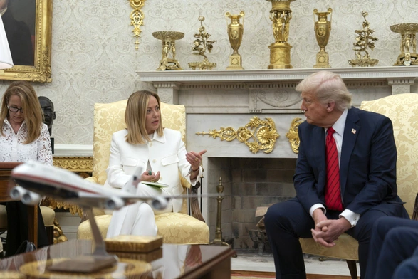Giorgia Meloni i Donald Trump