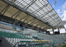 Święcenie pokarmów na stadionie Radomiaka Radom