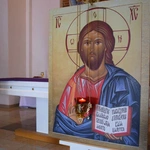 Pokarmy poświęcone u grekokatolików w Radomiu.