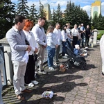 Pokarmy poświęcone u grekokatolików w Radomiu.