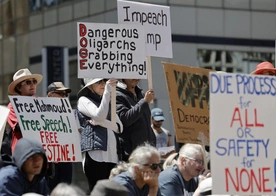 Protesty przeciwko polityce Trumpa