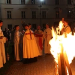 Płock. Wigilia Paschalna w katedrze