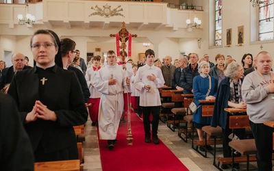 Msza św. w kościele Chrystusa Króla w Gdańsku w Poniedziałek Wielkanocny