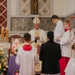 Msza św. w kościele Chrystusa Króla w Gdańsku w Poniedziałek Wielkanocny