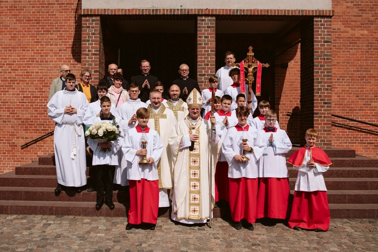Msza św. w kościele Chrystusa Króla w Gdańsku w Poniedziałek Wielkanocny