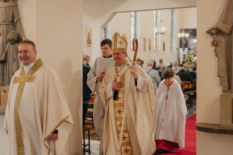 Msza św. w kościele Chrystusa Króla w Gdańsku w Poniedziałek Wielkanocny