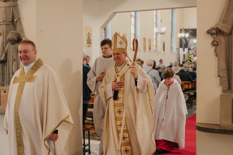 Msza św. w kościele Chrystusa Króla w Gdańsku w Poniedziałek Wielkanocny