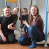 Rodzina Żymłów: Adam, Józek, Jeremiasz i Magda.