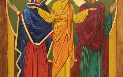 Ikona Rodziny Świętej namalowana na desce (105 x 170 cm) znajduje się w kaplicy Wydziału Studiów nad Rodziną w Łomiankach.