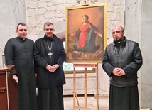 Obraz św. Wiktorii, który będzie towarzyszył elikwiom, poświęcił na Jasnej Górze bp Wojciech Osial.
