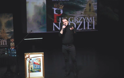 Marcin Kwaśny swoim świadectwem wywołał lawinę pytań, na które chętnie odpowiadał, mówiąc o potędze Boga.