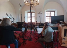 Sesja nagraniowa w seminarium w Sandomierzu