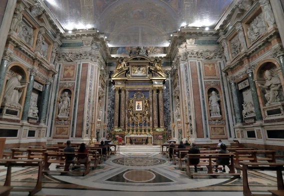 Obrzęd złożenia trumny Franciszka do grobu