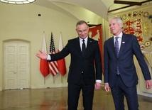 Andrzej Duda i sekretarz energii USA Chris Wright