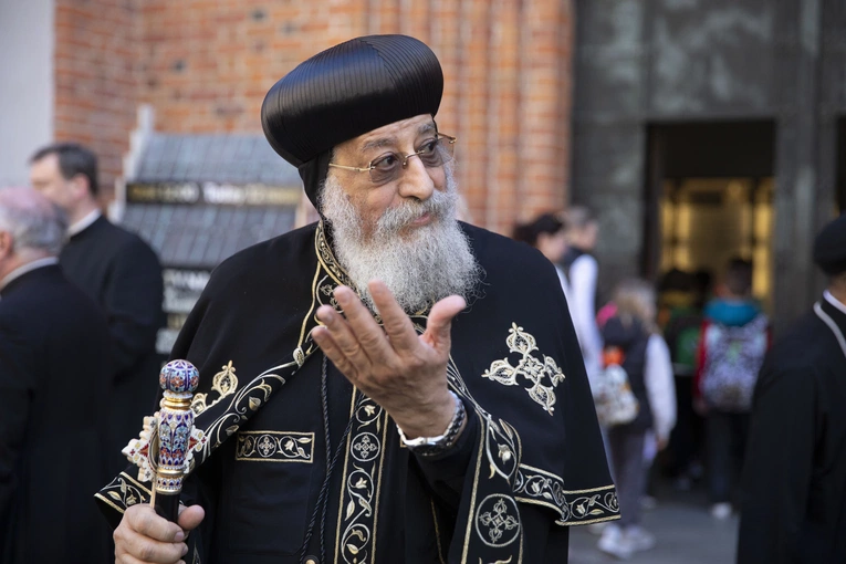 Tawadros II modlił się w archikatedrze warszawskiej o pokój 