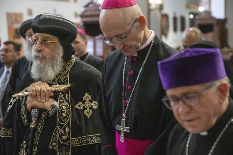 Patriarcha Koptyjskiego Kościoła Ortodoksyjnego zwiedził podziemia archikatedry św. Jana