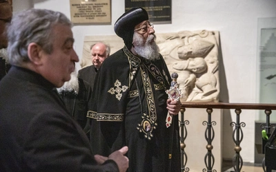 Patriarcha Koptyjskiego Kościoła Ortodoksyjnego zwiedził podziemia archikatedry św. Jana