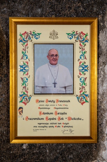 Wieliccy górnicy dzielą się swoim wspomnieniem o papieżu Franciszku