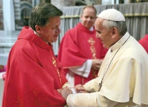 Spotkanie  abp. Józefa Kupnego  z Ojcem Świętym 11 lat temu,  rok po objęciu władzy  w archidiecezji wrocławskiej. 