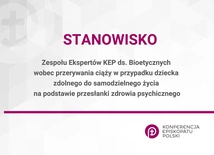 Stanowisko Zespołu KEP ds. Bioetycznych w sprawie przerywania ciąży na podstawie przesłanki zdrowia psychicznego