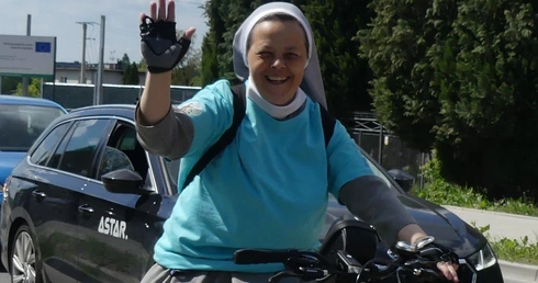 Pielgrzymi rowerowi w drodze do Łagiewnik - 2025