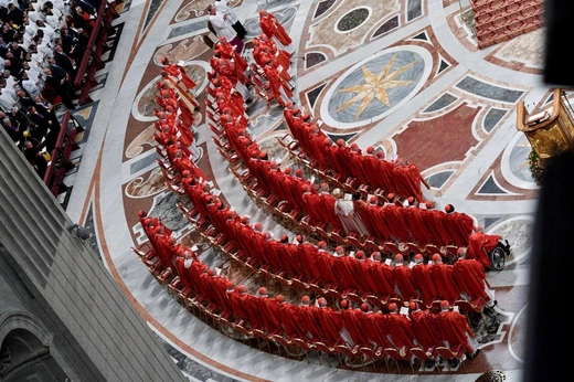 Msza św. o wybór papieża w Bazylice św. Piotra 