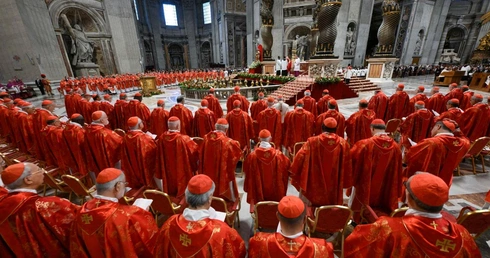 Msza św. o wybór papieża w Bazylice św. Piotra; 07.05.2025