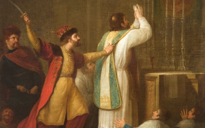 Józef Peszka Śmierć biskupa  Stanisława Szczepanowskiego olej na płótnie, 1816–1831 
