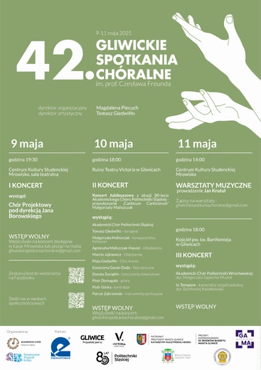 Przed nami 42. Gliwickie Spotkania Chóralne