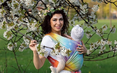 Aleksandra Waliczek z małą Ulą.